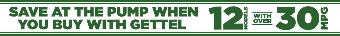 Save at the pump when you buy with Gettel