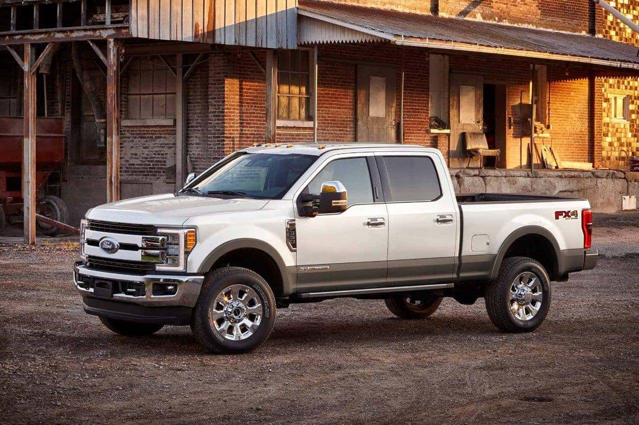 2018 Ford F-350 White Side View