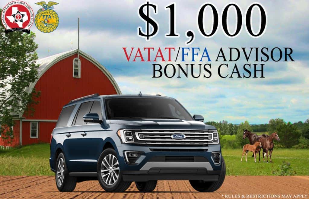 FFA VATAT Ford Bonus Cash