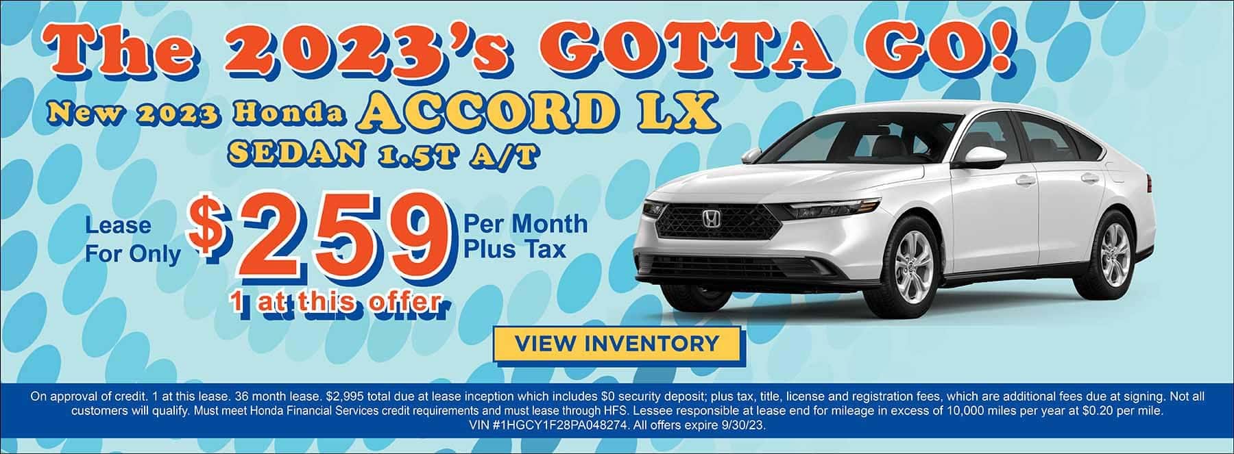 sept accord lx offer