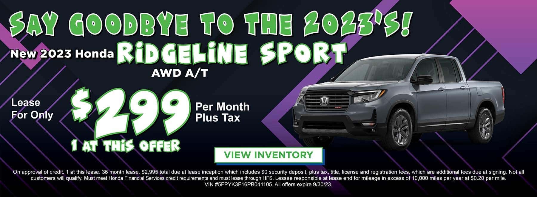 sept offer ridgeline sport