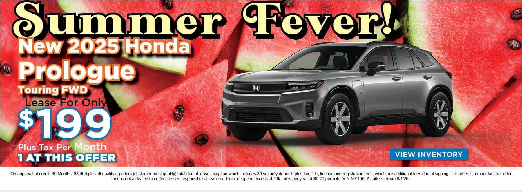 Honda July Offers Prologue