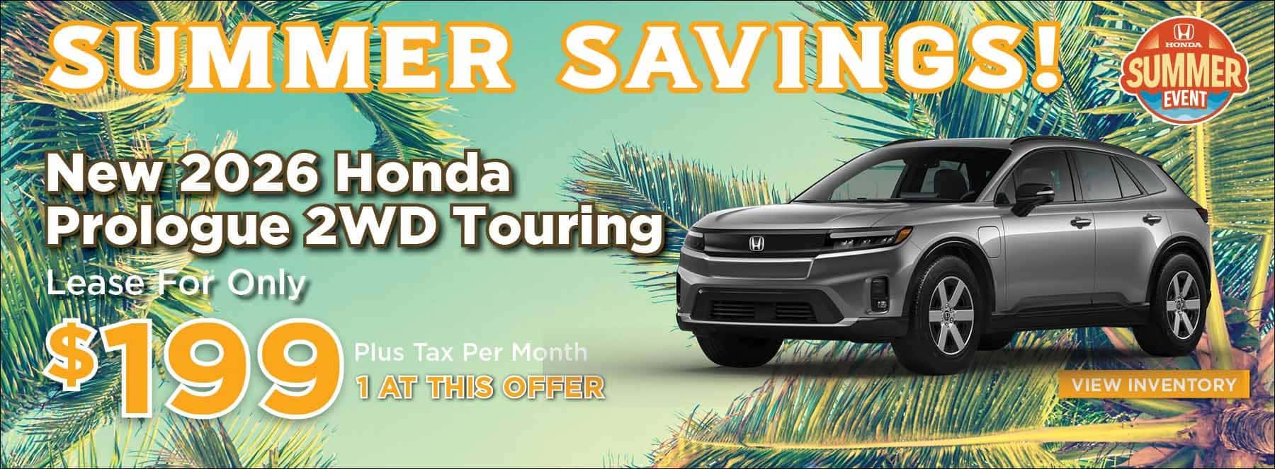 Summer Savings Prologue Offer