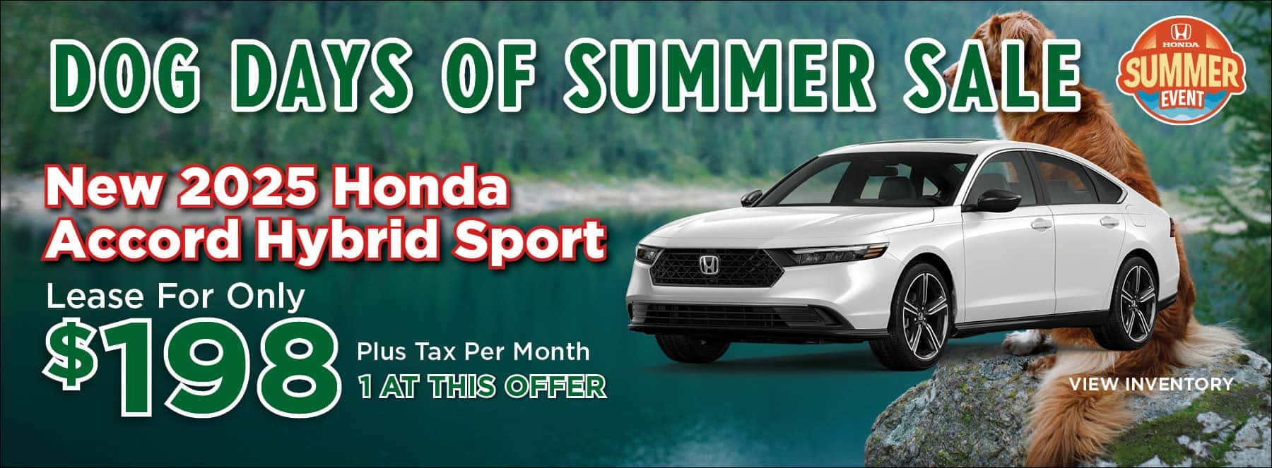 Dog Days of Summer Accord Hybrid Offer