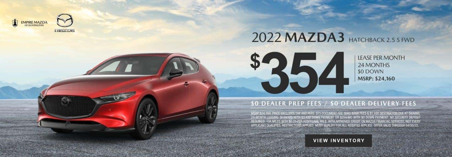 Mazda3 Hatchback Lease Special Empire Mazda Of Huntington