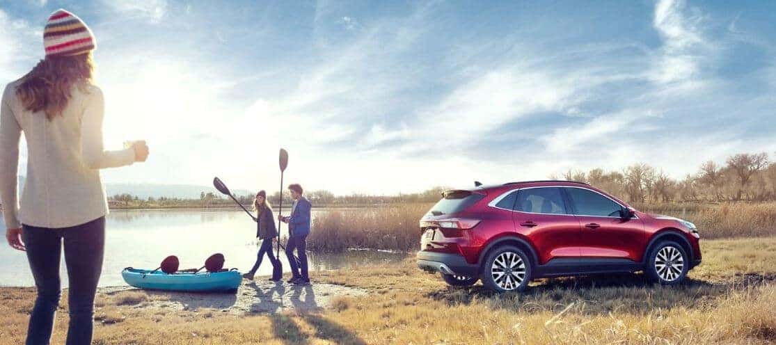 Ford by a lake