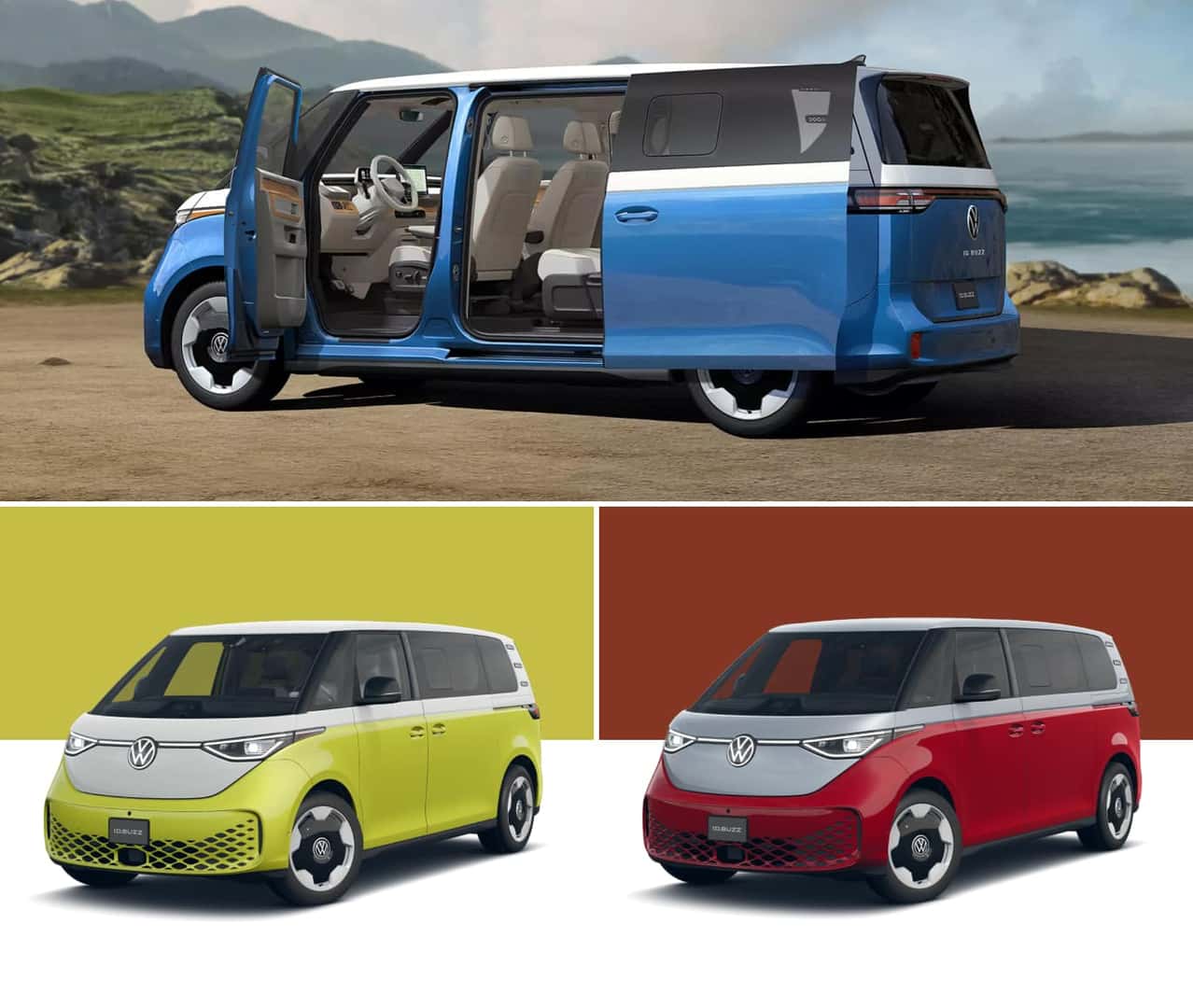 VW ID. Buzz: Seven-Seater, Six-Seater, and Camper Transformations