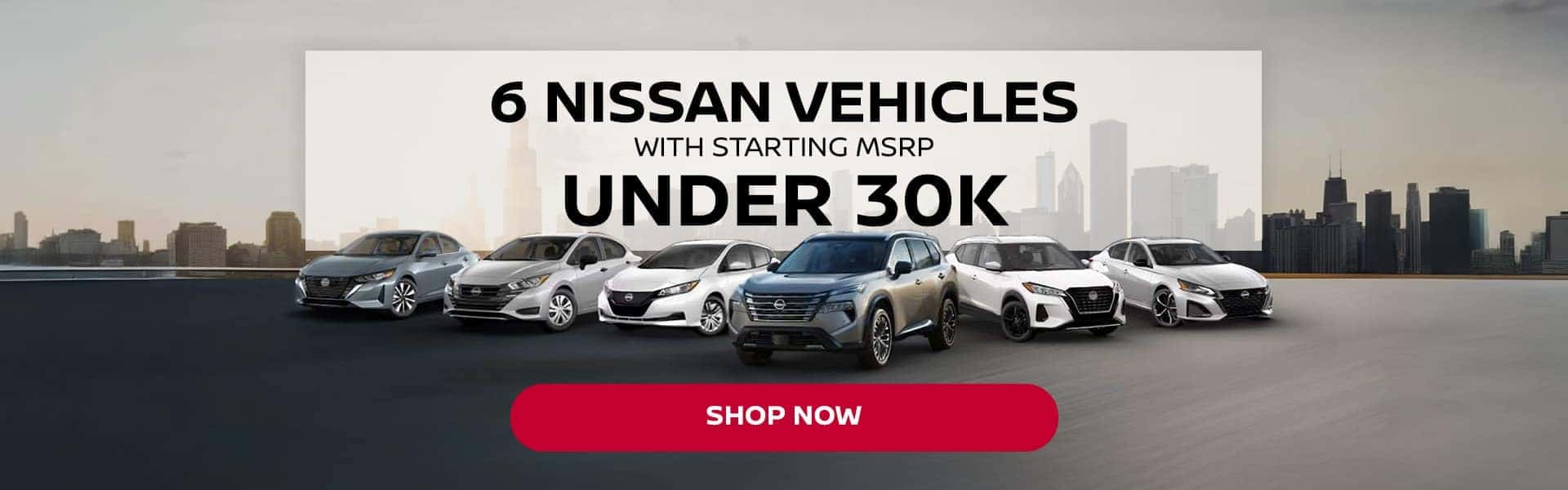 6 Nissan vehicles