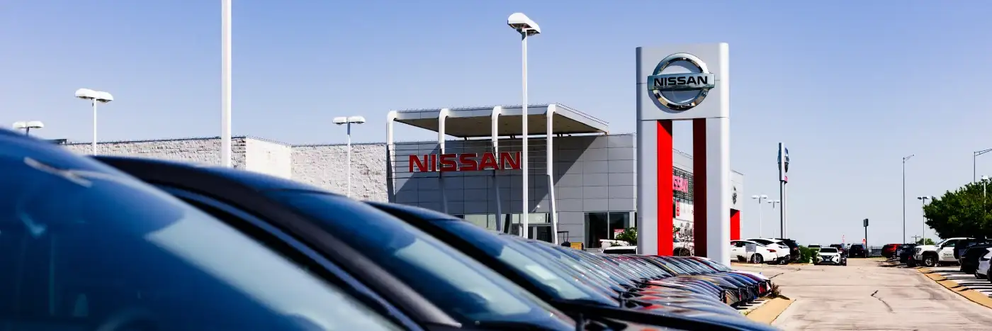 Joe Machens Nissan exterior car line up