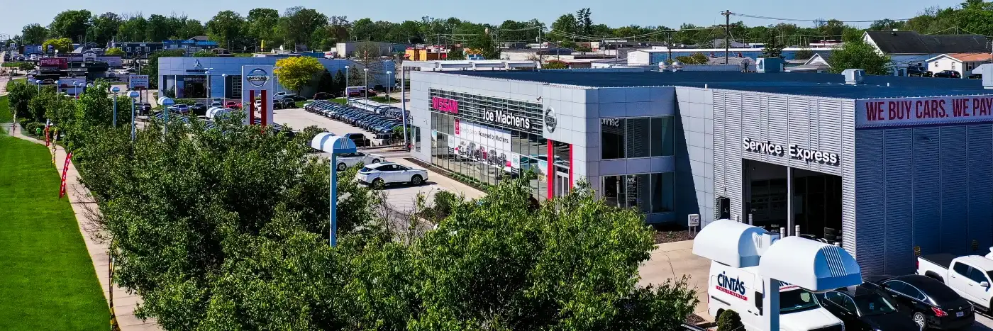 Joe Mahens Nissan Exterior Drone Shot
