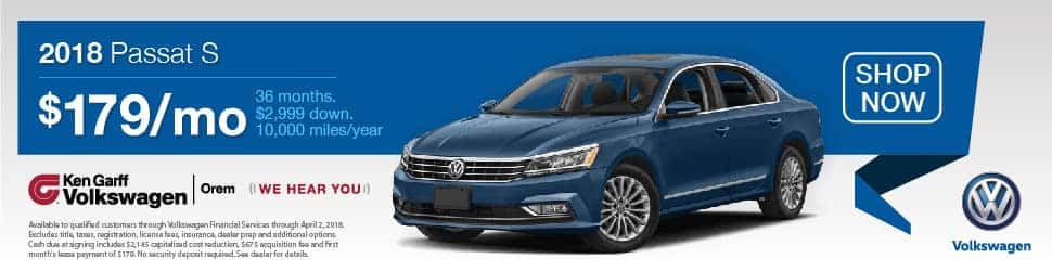 New Volkswagen 2018 Passat For In Orem Ut