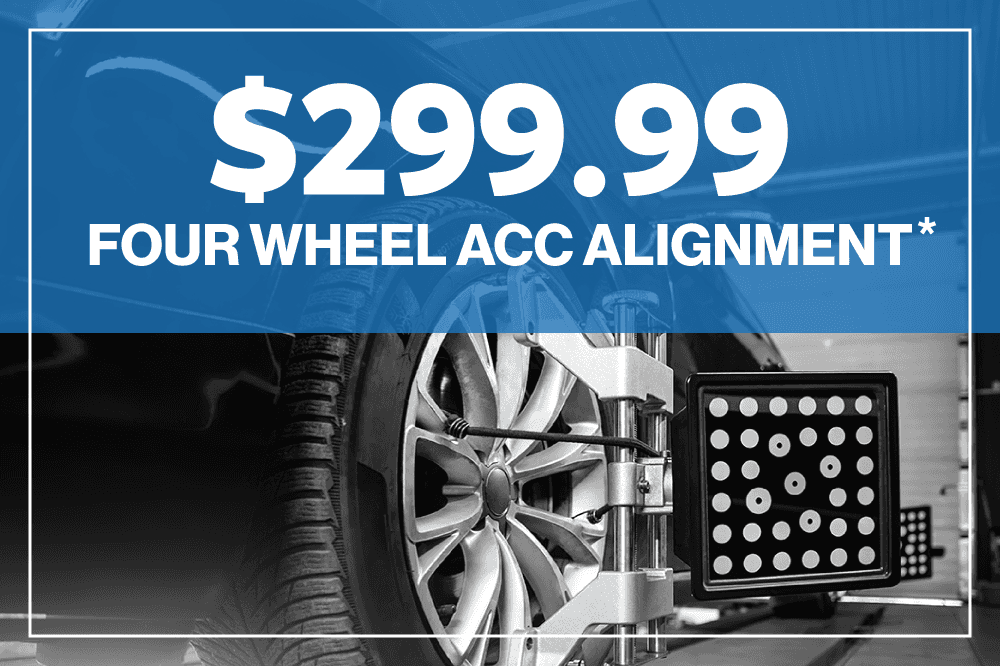 Four Wheel ACC alignment $299.99