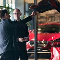 Lancaster Mazda is a Mazda Dealership in Lancaster near Lancaster PA | Customer is shown trunk