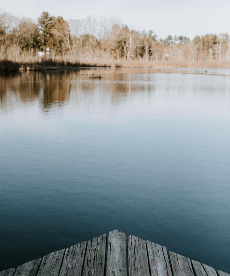 Lancaster Mazda is a Mazda Dealership near York, PA | Low Angle View of of Lake from Pier