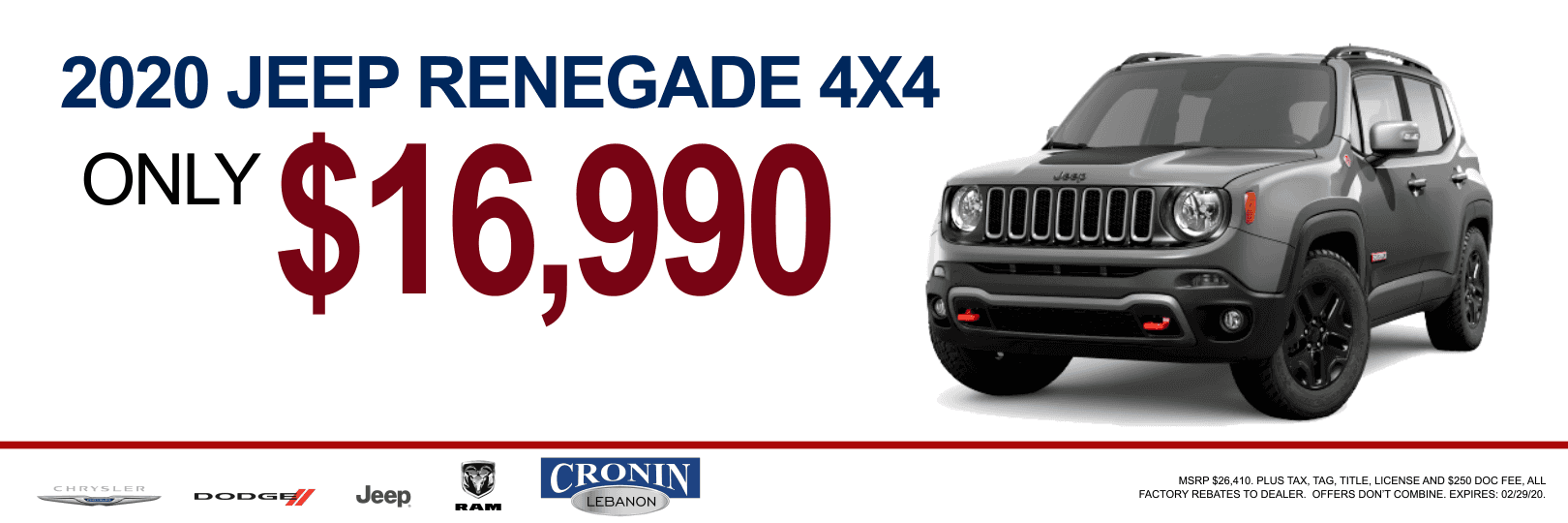 Cronin Cdjr Chrysler Dodge Jeep Ram Dealer In Lebanon Oh