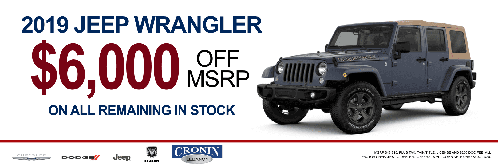 Cronin Cdjr Chrysler Dodge Jeep Ram Dealer In Lebanon Oh