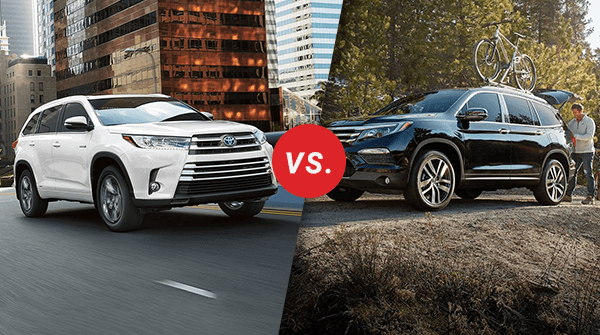 Pilot Vs Highlander >> Comparison 2018 Toyota Highlander Vs 2018 Honda Pilot Longo Pilot Vs Highlander >> Comparison 2018 Toyota Highlander Vs 2018 Honda Pilot Longo