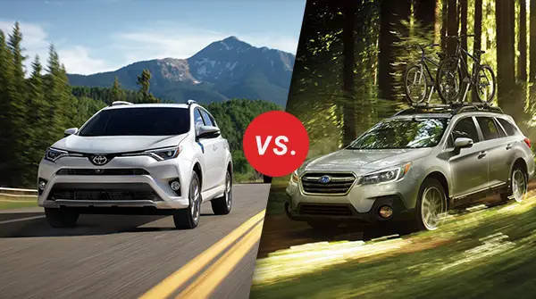 Comparison 2018 Toyota Rav4 Vs 2018 Subaru Outback Longo Toyota Of