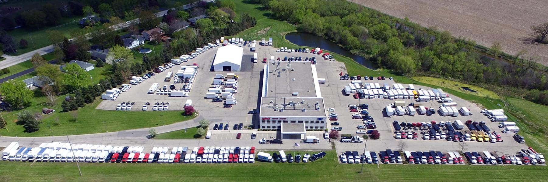 Aerial photo of the Lynch Truck Center