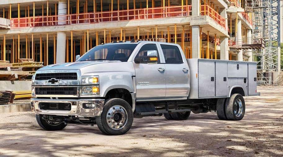 2019 Chevrolet Silverado Chassis Cab at work site