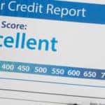 Credit report with good score