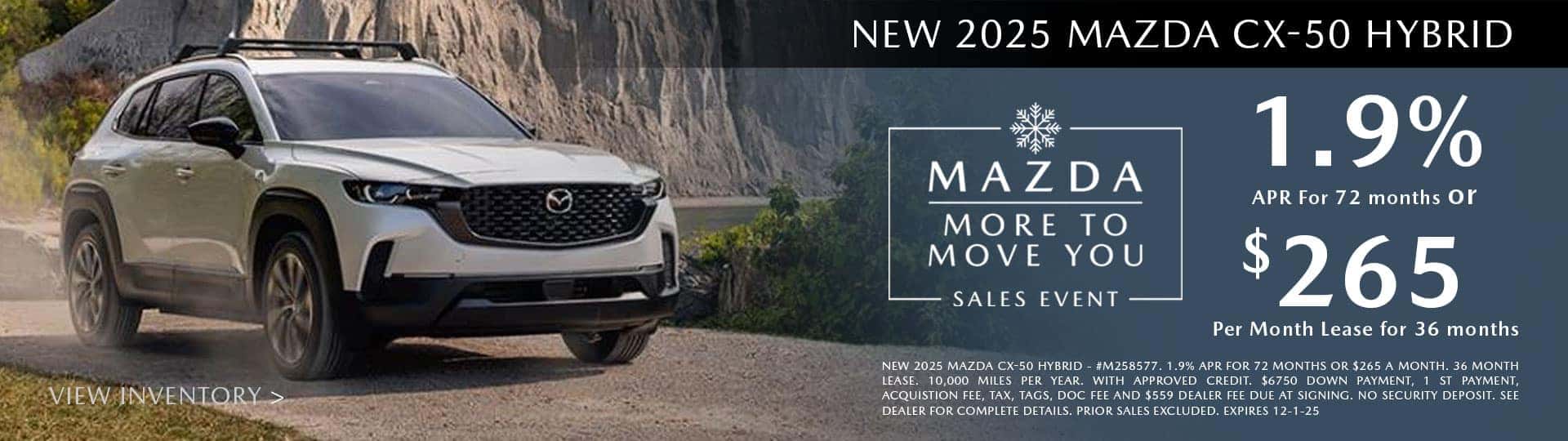2025 Mazda CX-50 Hybrid Specials