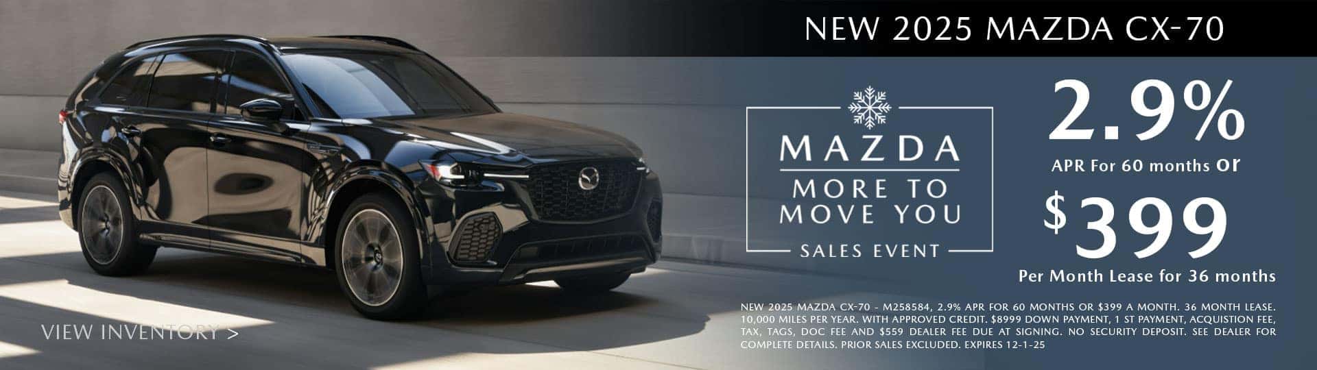 2025 Mazda CX-70 Specials