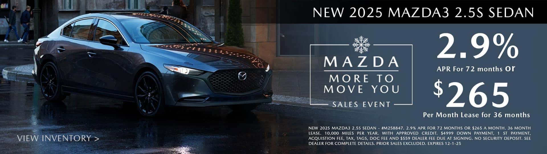 2025 Mazda3 Special