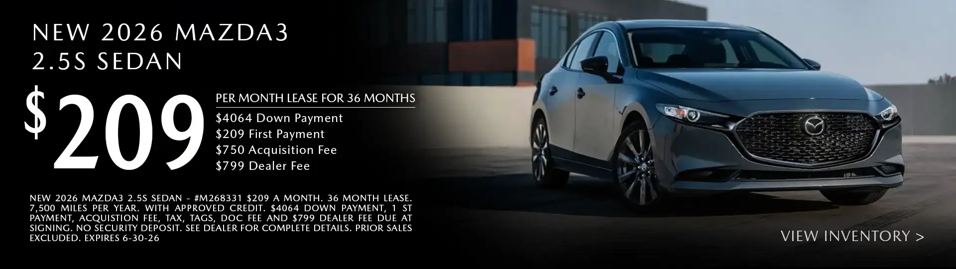 New 2026 Mazda3 Sedan