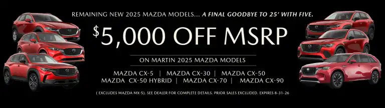 $5,000 Off 2025 Models