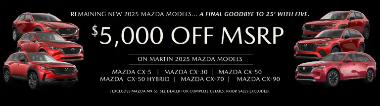 $5,000 Off 2025 Models