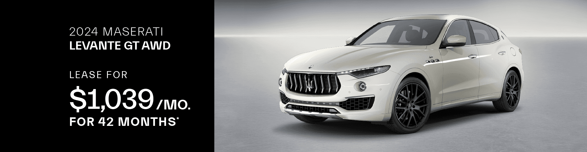 2024 LEVANTE GT AWD Lease For $1,039 per Month For 42 Months