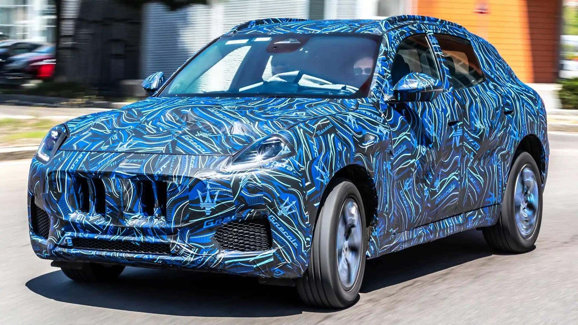 blue maserati ghibli