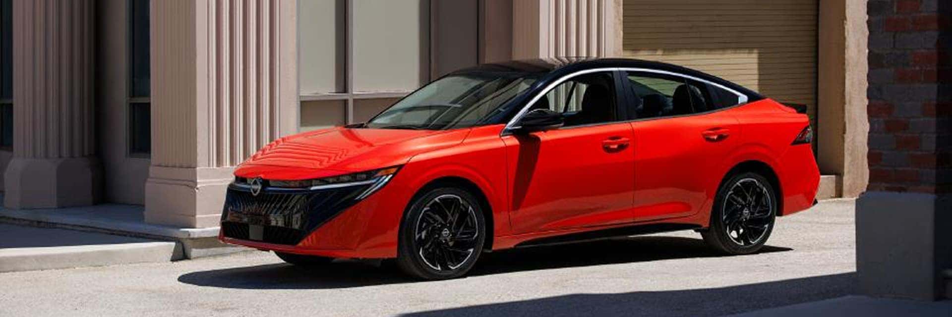 2026 red nissan sentra parked on street