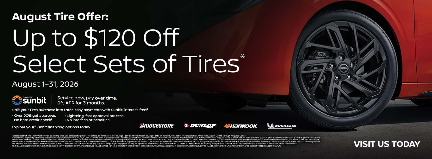 August Tire Deal