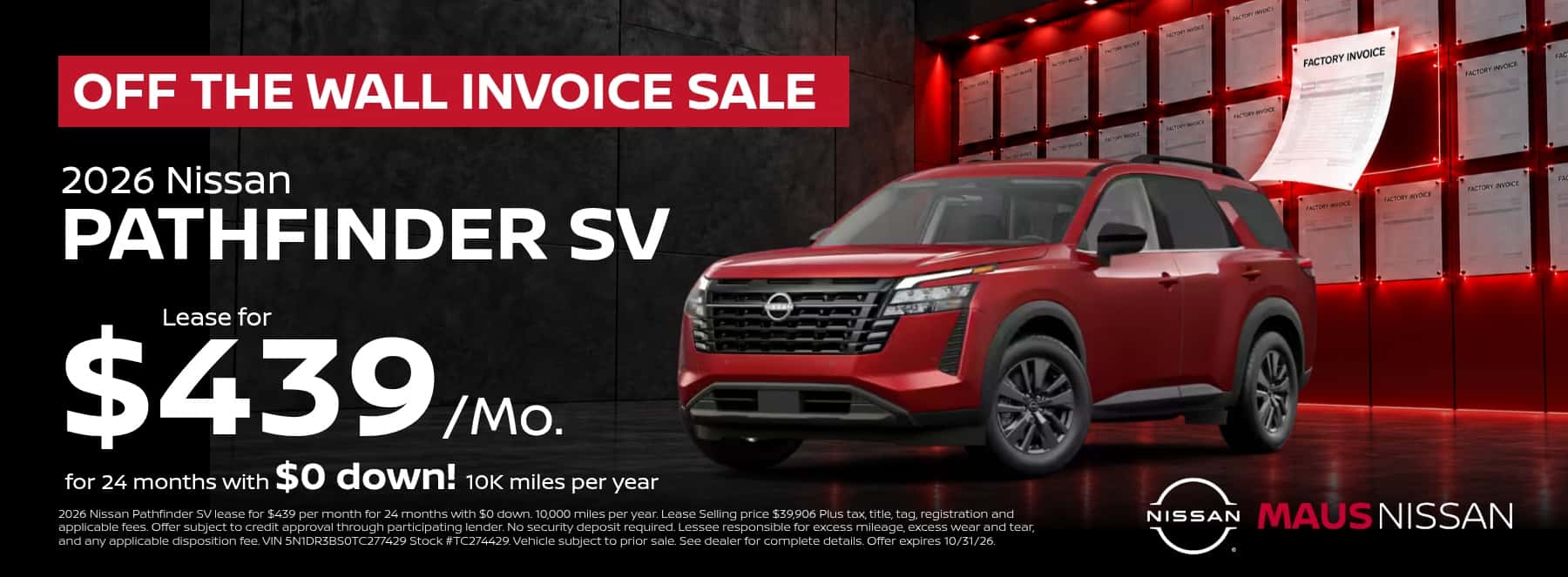 Pathfinder Lease Special