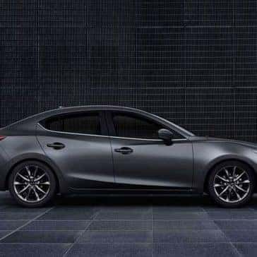 2018 Mazda3 Sedan parked outside a building 