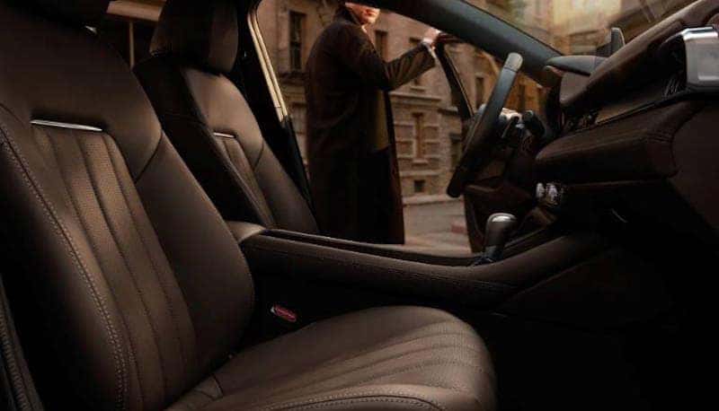 Side view of front seats in the Mazda6