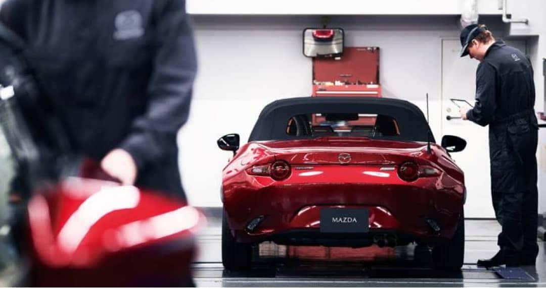 Service Technician running diagnostics