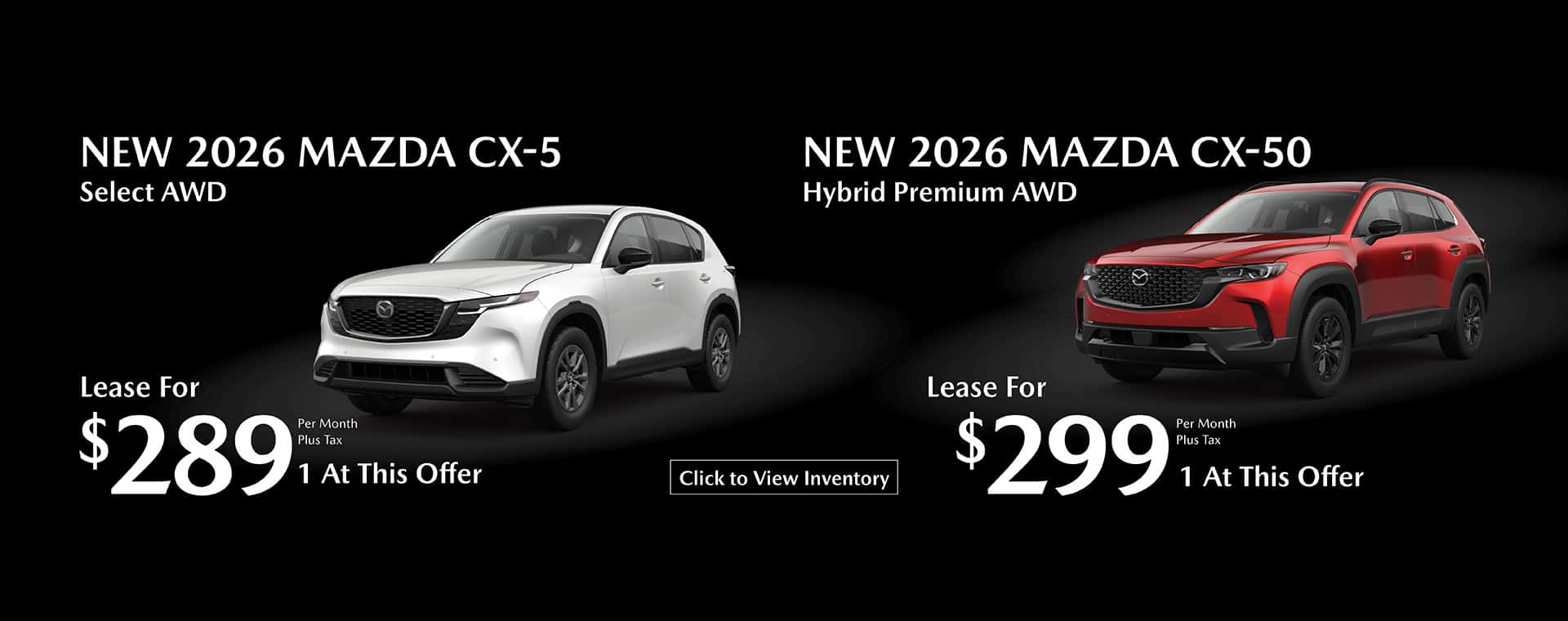 CX-5 and CX-50 Offer