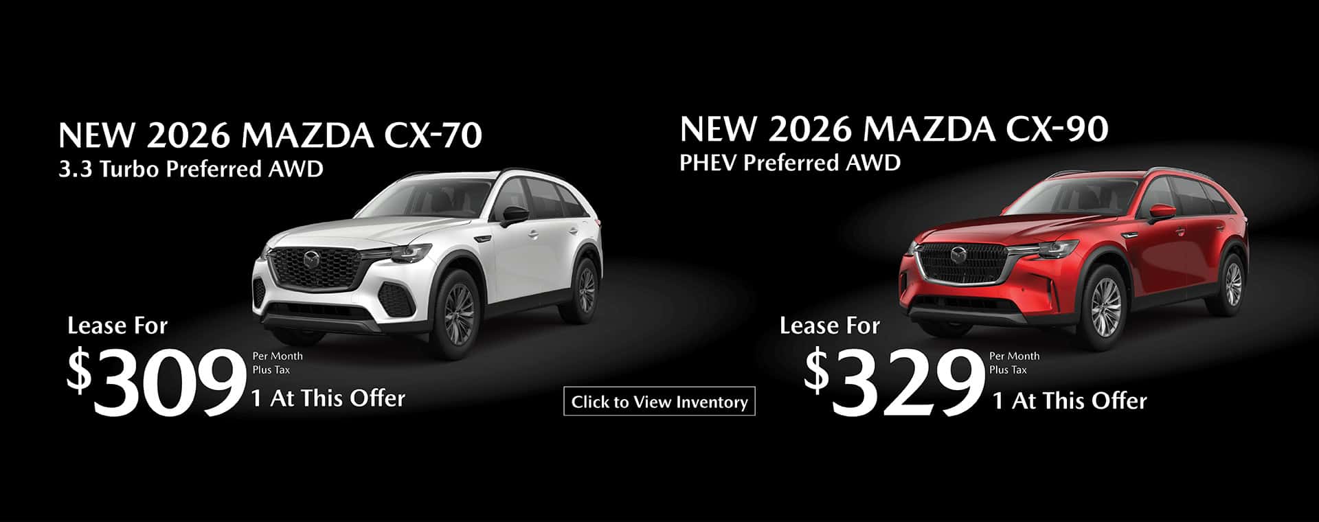 CX-70 and CX-90 offer