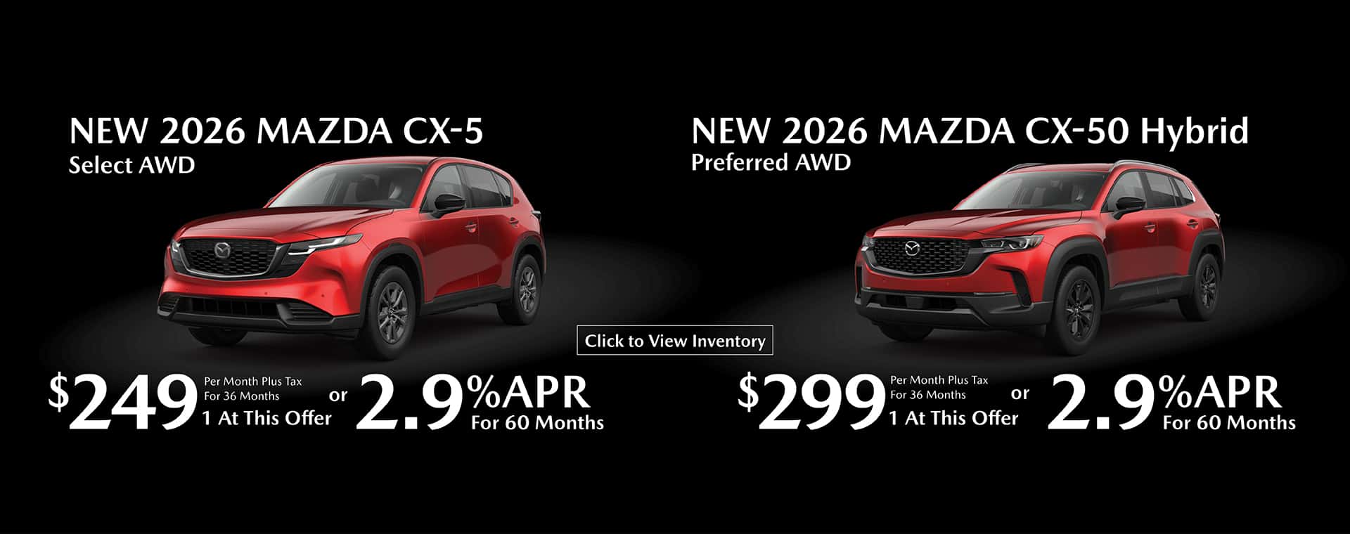 CX-5 and CX-50 Offer
