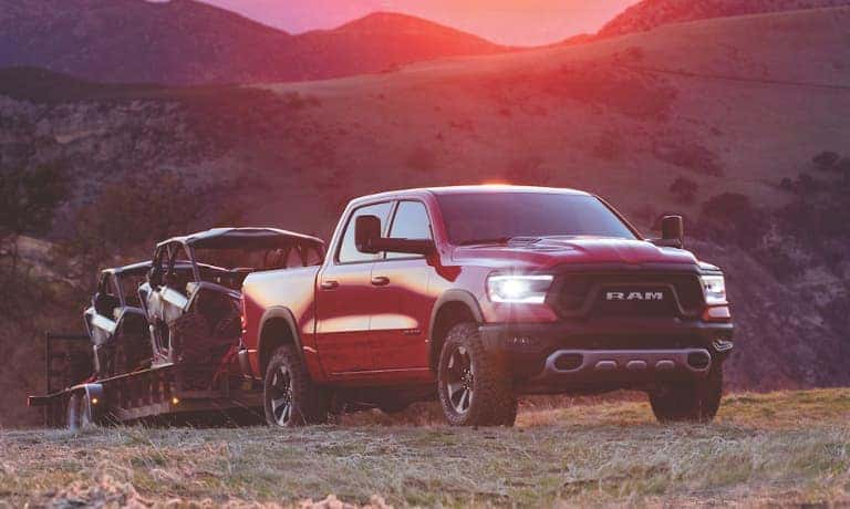 Ram 1500 Exterior Field Sunset