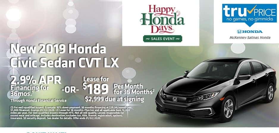 The Happy Honda Days Sales Event is Happening Now!