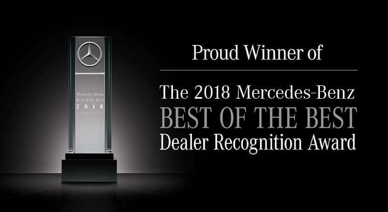Proud winner of the Mercedes-Benz Best of the Best Dealer Recognition award Proud winner of the Mercedes-Benz Best of the Best Dealer Recognition award