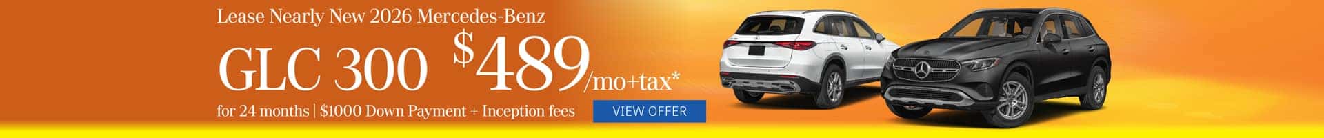 Lease Mercedes-Benz GLC 300 for $489/mo