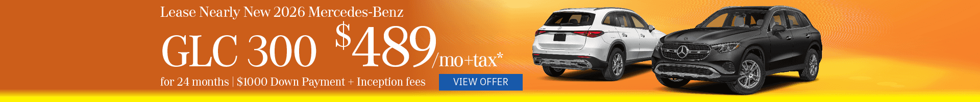 Lease Mercedes-Benz GLC 300 for $489/mo