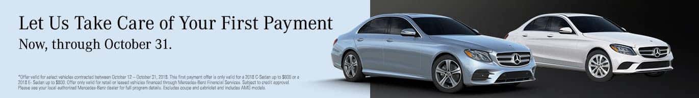 Mercedes-Benz 1st Payment Waiver