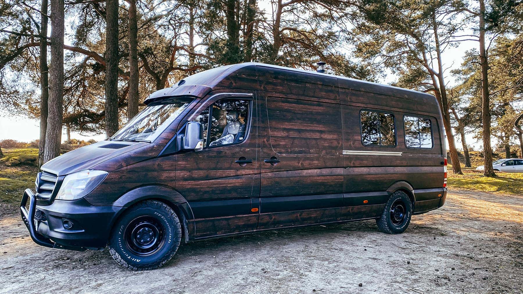 Converting a passenger van into a cargo sales van