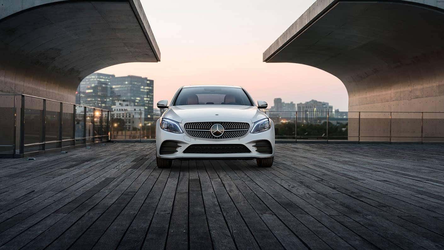 2019 Mercedes-Benz C-Class Sedan white front exterior